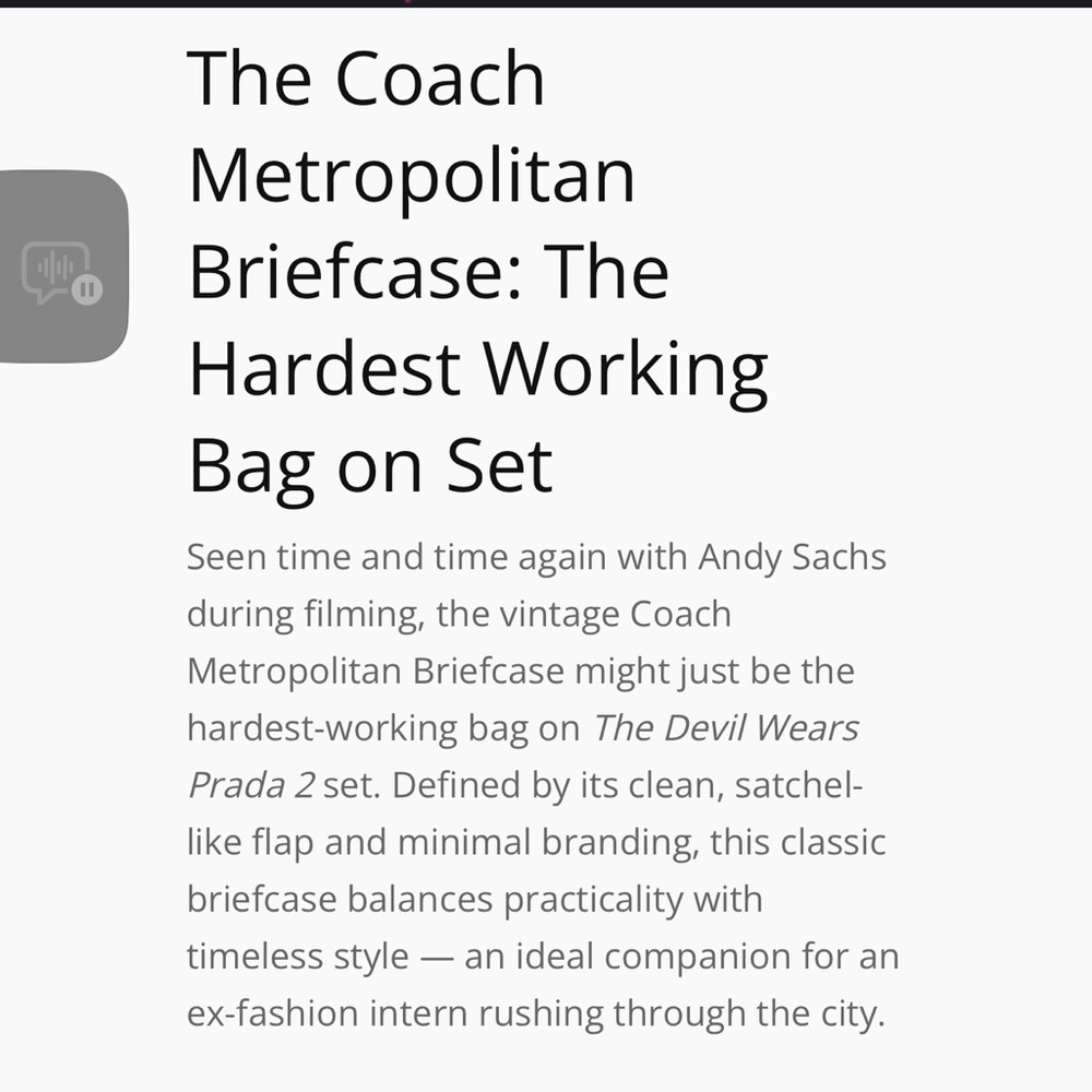 Coach Metropolitan Briefcase Vintage and Viral - Picture 3 of 17